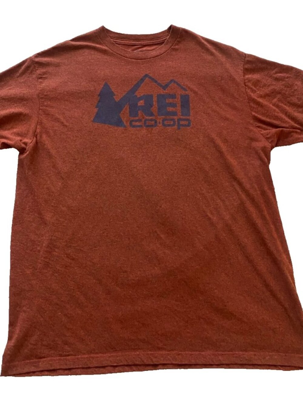 REI Co-op Mens Size XL Graphic T-Shirt Heather Red Outdoor Logo Tee